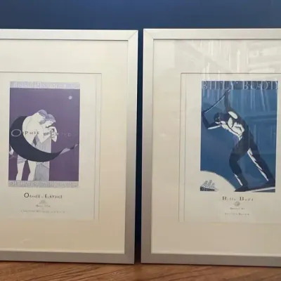 Framed Vintage Theater Or Opera Prints