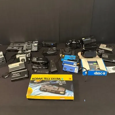 Variety Of Vintage Cameras