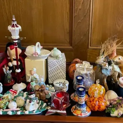 A Large Variety Of Seasonal Decor & Figurines