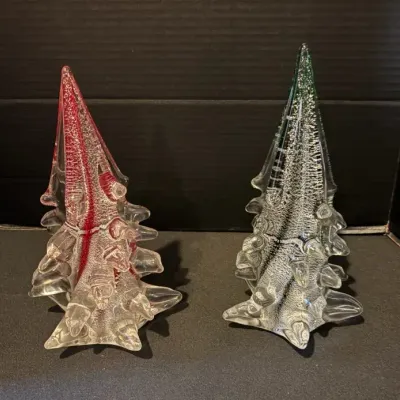 10" Murano Glass Christmas Tree Signed Francesco Ragazzi  & More