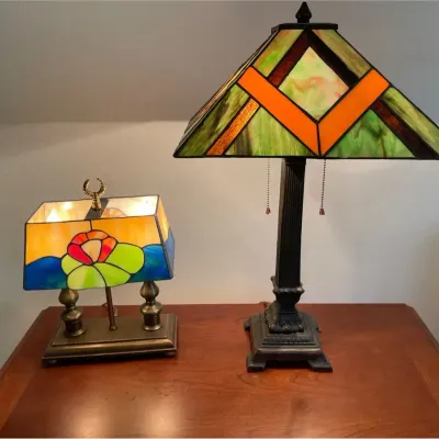 Two Tiffany Style Lamps
