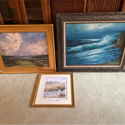 Three Pieces Of Art, Signed, One Is Named And Numbered