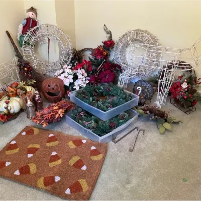 Seasonal Decor Mystery Lot - UPSTAIRS