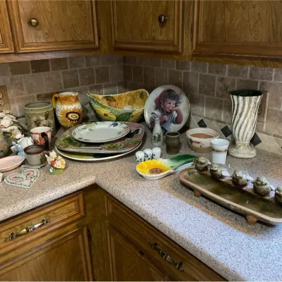 A Large Variety Of Porcelain & Pottery Decor