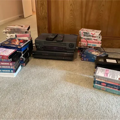 Hitachi & RCA VHS Players & Disney and Harry Potter Box Set DVDs