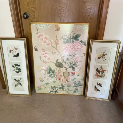 Birds and Butterfly Art