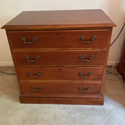 Wood File Cabinet - UPSTAIRS