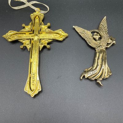Sale Photo Thumbnail #11: Cross and Angel ornaments