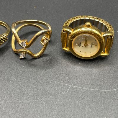 Sale Photo Thumbnail #229: Gold tone rings