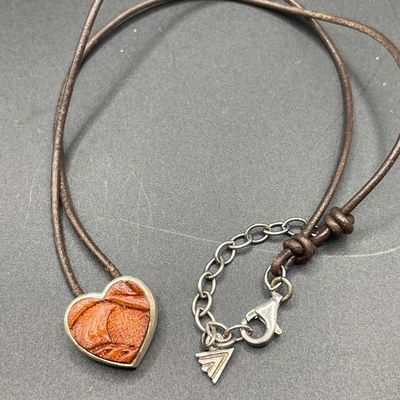 Sale Photo Thumbnail #235: Sterling heart necklace