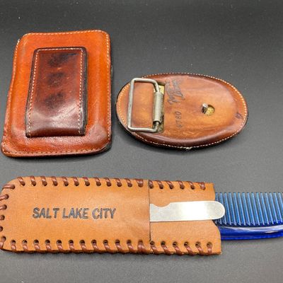 Sale Photo Thumbnail #7: Leather items