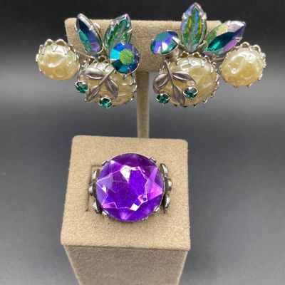 Sale Photo Thumbnail #157: Earrings and ring