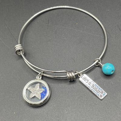 Sale Photo Thumbnail #104: Silver tone bracelets