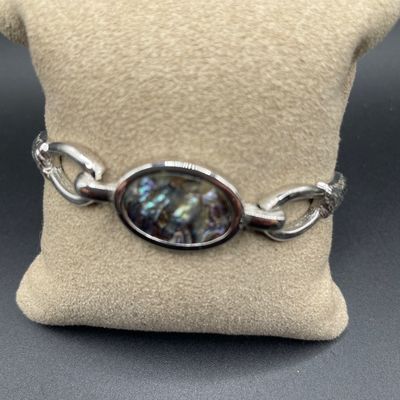Sale Photo Thumbnail #100: Silver tone bracelets