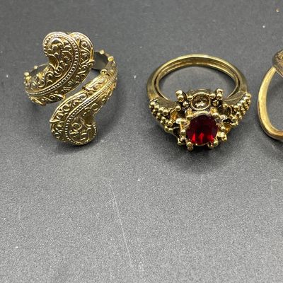 Sale Photo Thumbnail #228: Gold tone rings