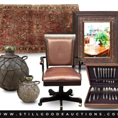 Sale Photo Thumbnail #6: Murano glass, Jim Shore, Vera Bradley, clocks, art glass, carnival glass, lamps, coins, Jefferson war nickels, children’s books, holiday decor, Christmas, knives, baseball cards, sterling silver, Liberty nickels, garden art,  needlepoint, pet supplies, 
