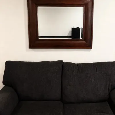 Wood Framed Wall  Mirror 39w X 31h X .75dp