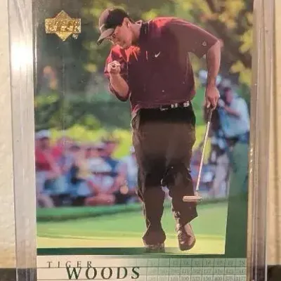 2001 Upper Deck Tiger Woods Rookie Card (#1) 1