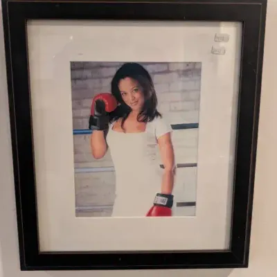 Framed Photograph Of Retired Professional Boxer and TV Personality Laila Ali