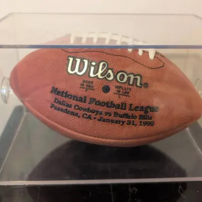 Official Wilson NFL Commemorative Game Football From Super Bowl XXVII