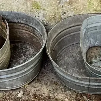 Metal Tubs 4pcs
