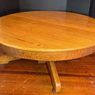 Vintage Solid Oak Coffee Table
