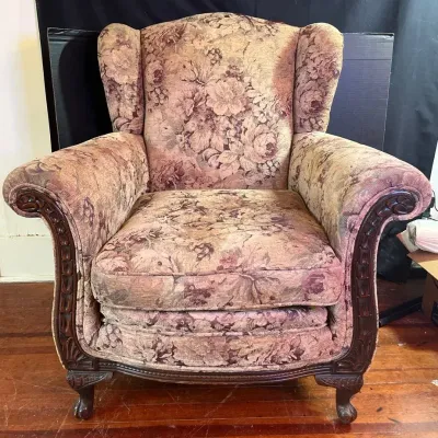 Vintage Wingback Armchair 