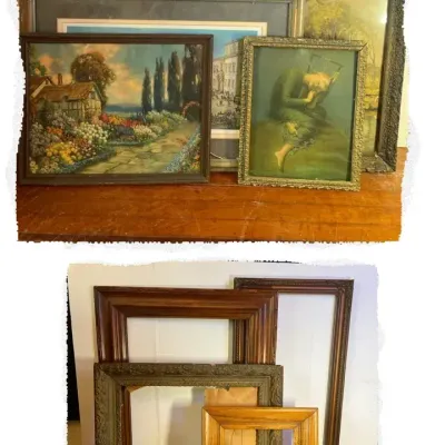 Variety Of Vintage Prints & Frames 