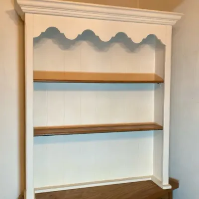 Dish Display Shelving Unit Painted 