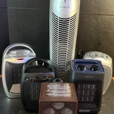 Set Of 5 Electrical Portable Heaters & Room Humidifier 