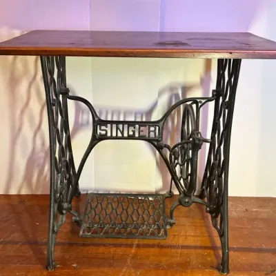 Vintage Singer Treadle Sewing Base: Lot B
