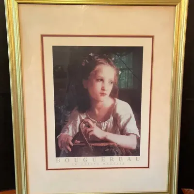 Vintage Framed Print “La Petite Ophelia”