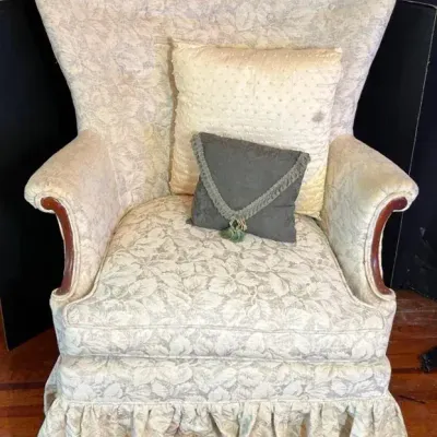 Vintage Wingback Armchair