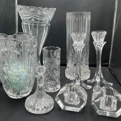 Variety Of Vintage Cut Glass