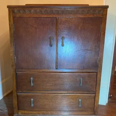 Vintage Storage Or Liquor Cabinet 