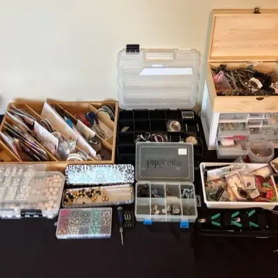 Jewelry Making & Beading Supply Lot – Beads, Findings, Tools & Organizers Lot 3