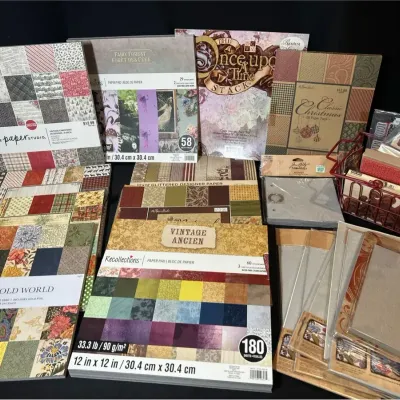 Scrapbooking Paper, Cardstock, Grungepaper, Stamps And Stencils
