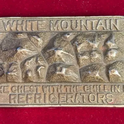Sale Photo Thumbnail #5: White mountain refrigerators advertising paperweight