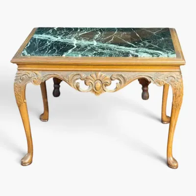 Sale Photo Thumbnail #142: French style accent table with marble top