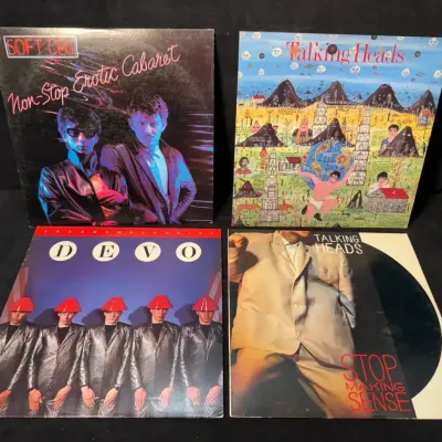Sale Photo Thumbnail #177: Albums by soft cell talking heads devo