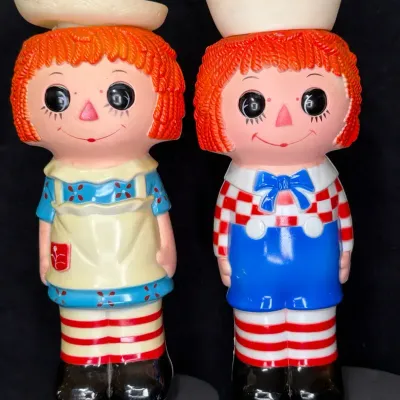 Sale Photo Thumbnail #85: 1976 janex raggedy ann andy night lights