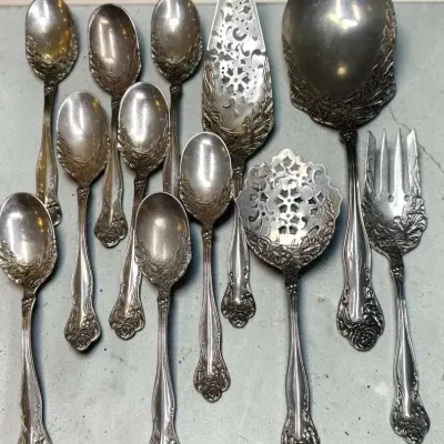 Sale Photo Thumbnail #111: Simpson hall miller co sterling flatware