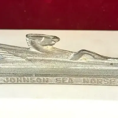 Sale Photo Thumbnail #34: Johnson sea horse promotional dealer paperweight