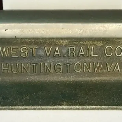 Sale Photo Thumbnail #23: Promotional desk anvil made by the west virginia rail company