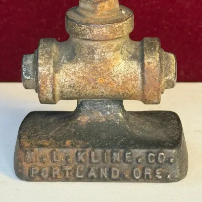 Sale Photo Thumbnail #33: Kline devlin antique figural cast iron paperweight