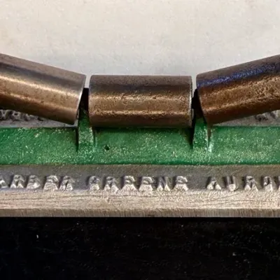 Sale Photo Thumbnail #49: Barber greene conveyor carrier roller promotional paperweight
