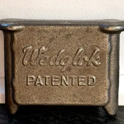 Sale Photo Thumbnail #6: Wedglok industrial thread locking mechanism paperweight