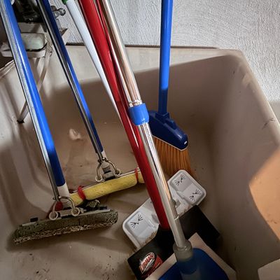 Assorted Household Cleaning Tools Lot