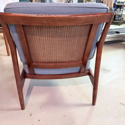 Lawrence Peabody Cane Back Lounge Chair