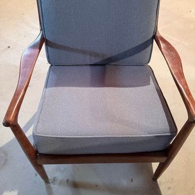 Lawrence Peabody Cane Back Lounge Chair